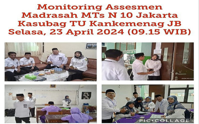 Monitoring Assesmen Madrasah MTs N 10 JAKARTA BARAT